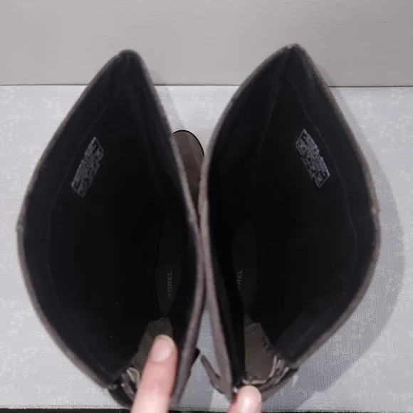 SOREL Lolla Tall Riding Boots US 9 Strappy Harness Heeled Knee-High Boots - Picture 8 of 12